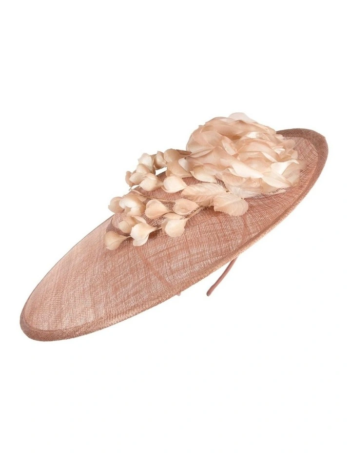 Max Alexander large coffee sinamay fascinator hatinator with flowers MA959CF image 5