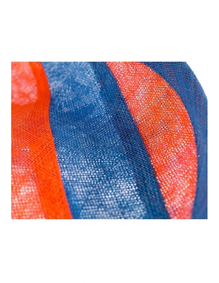 Max Alexander MA908BLOR navy and orange sinamay racing fascinator image 3