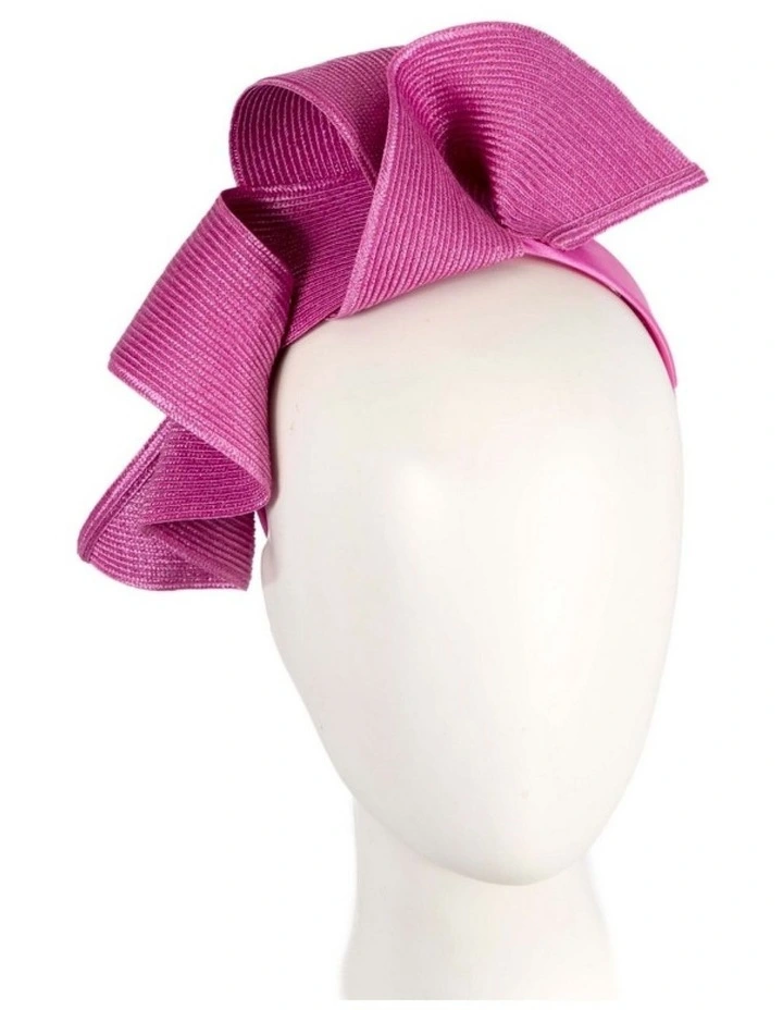 Max Alexander large fuchsia wave racing fascinator MA955F image 2