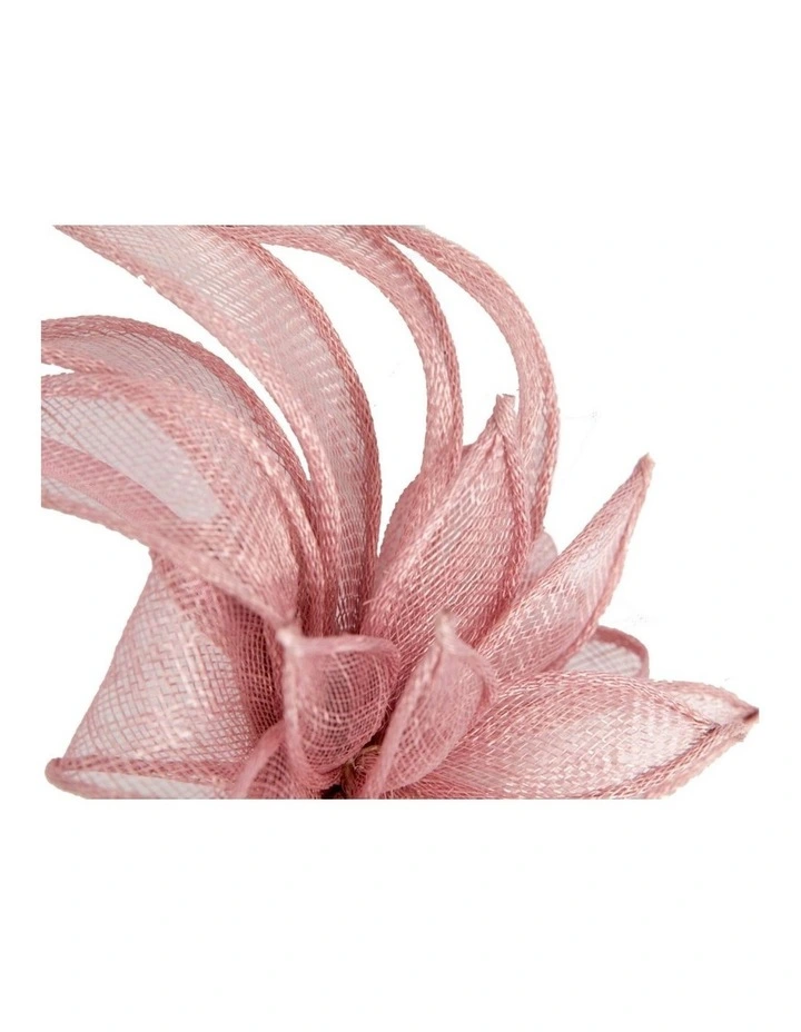 Max Alexander Dusty Pink Sinamay Flower Fascinator MA948DP image 3