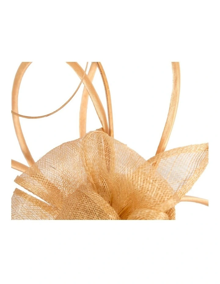 Max Alexander gold sinamay fascinator MA970GLD image 3