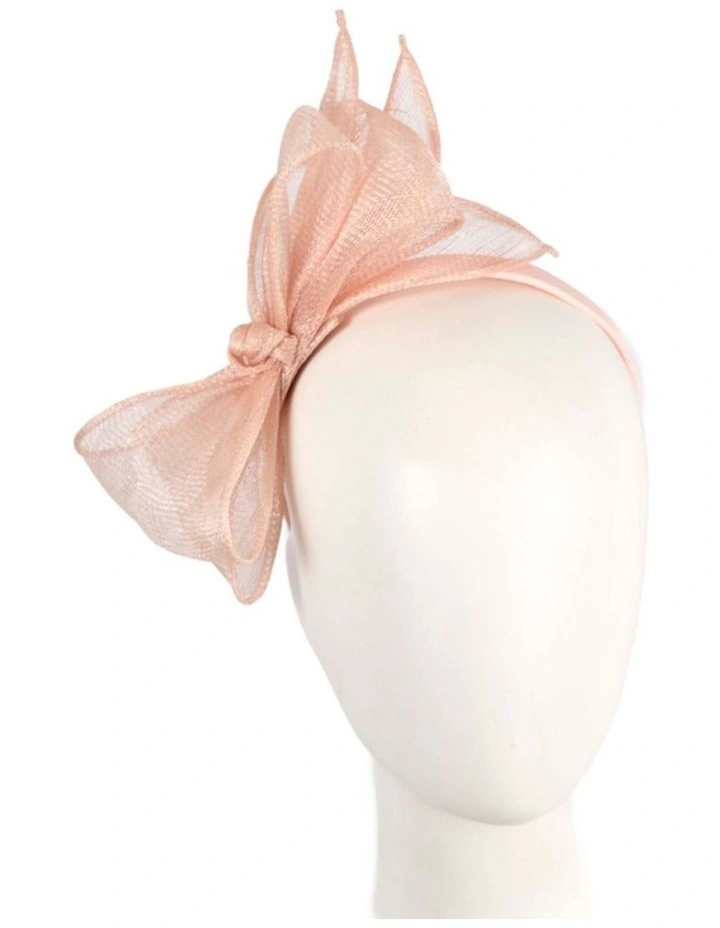Max Alexander blush sinamay bow fascinator MA950BLSH image 2