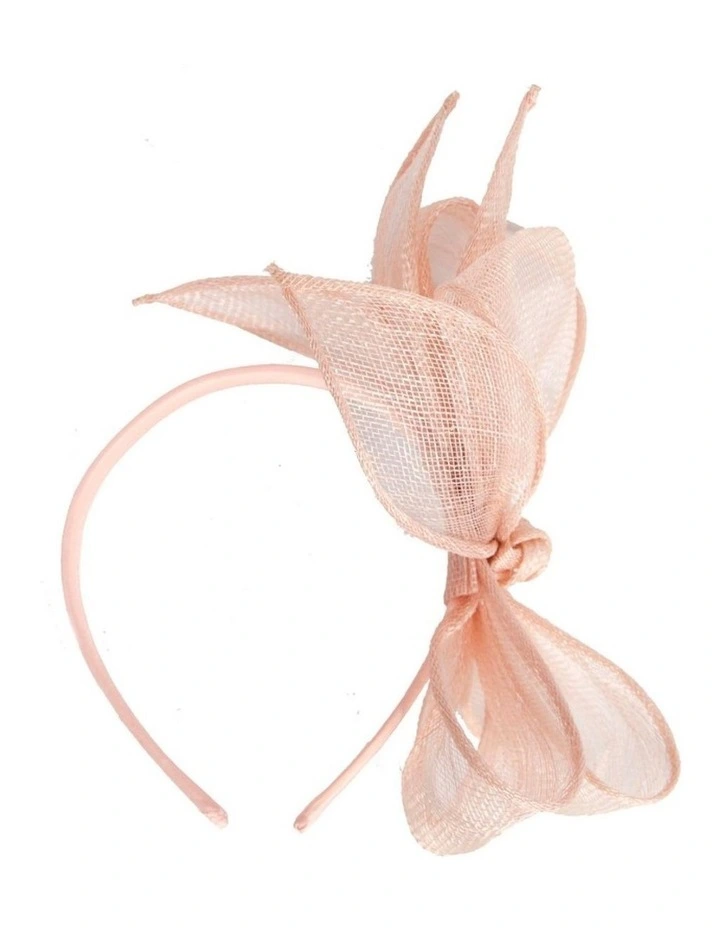 Max Alexander blush sinamay bow fascinator MA950BLSH image 4