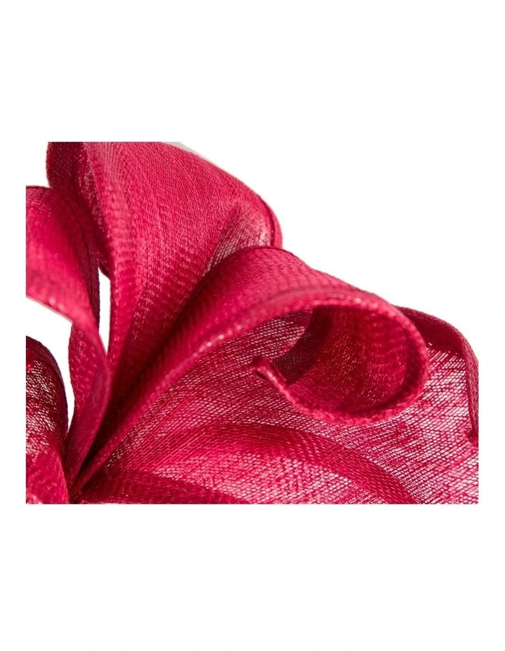 Max Alexander MA938R Red Sinamay Flame Racing Fascinator image 3