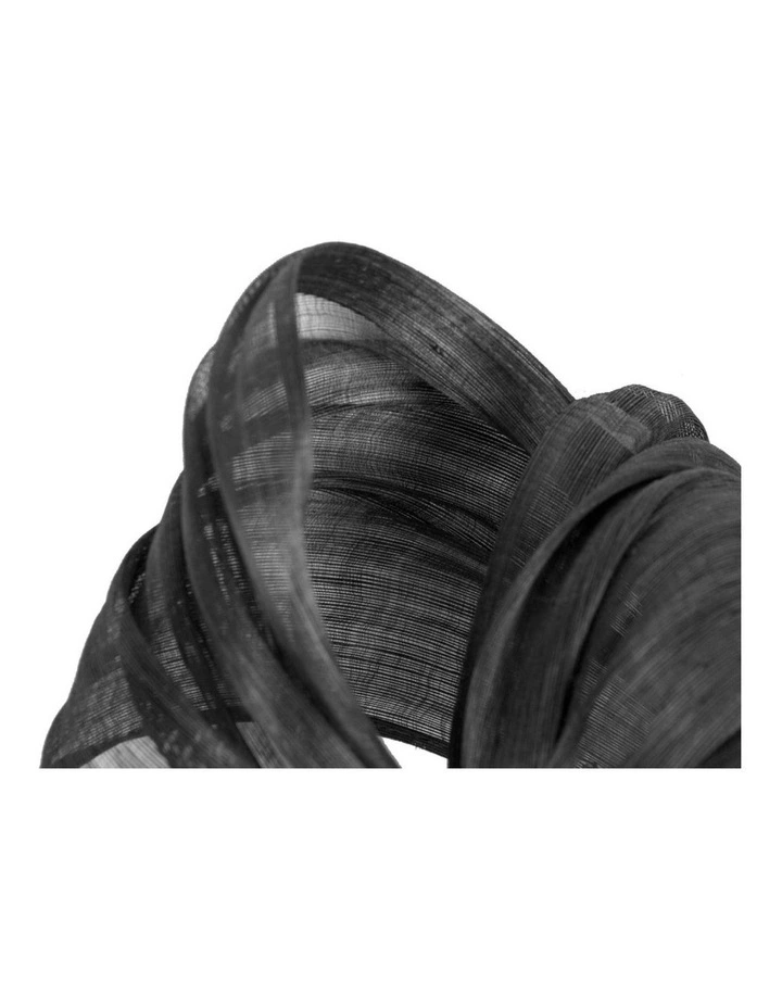 Fillies Collection Black Silk Abaca Sculptural Bow Fascinator S347B image 3