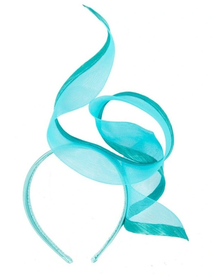 Fillies Collection sculptured turquoise racing fascinator S246T image 4