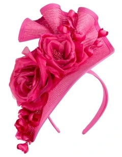 Fuchsia racing fascinator by Fillies Collection S315F
