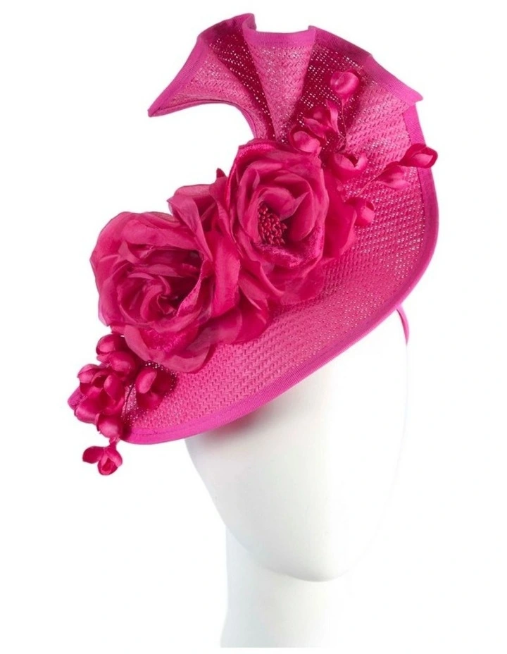 Fuchsia racing fascinator by Fillies Collection S315F image 2