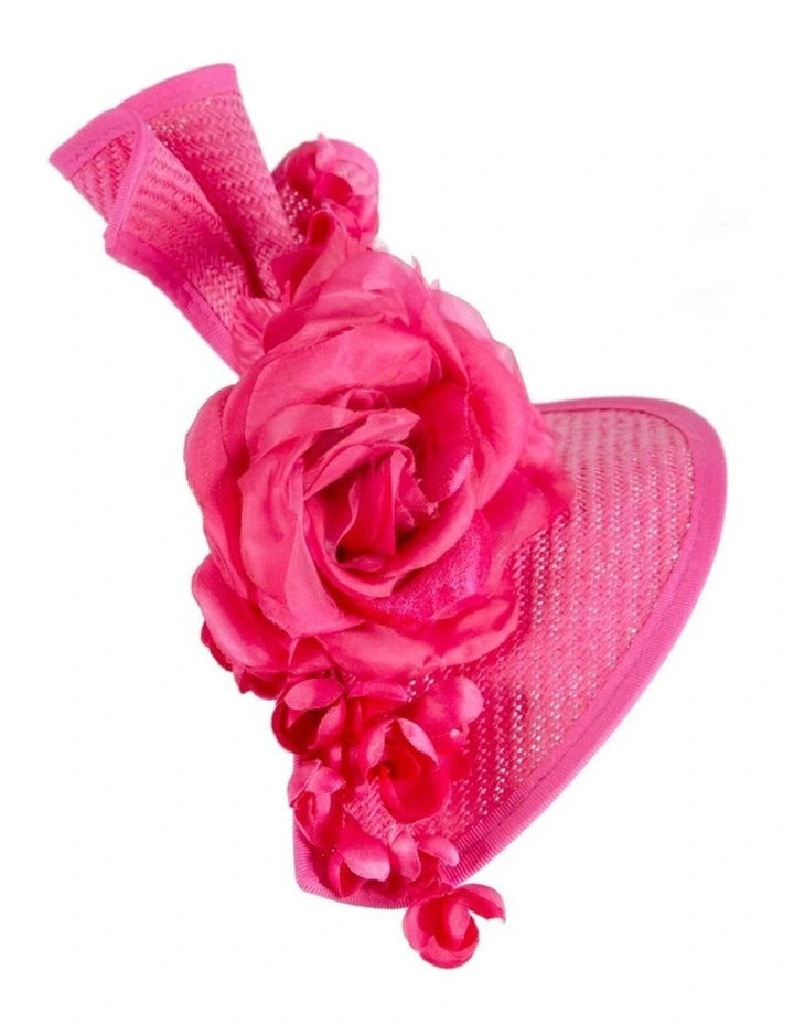 Fuchsia racing fascinator by Fillies Collection S315F image 4