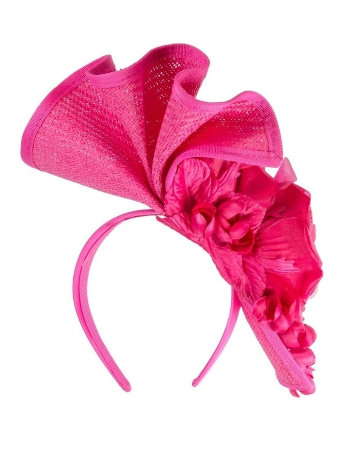 Fuchsia racing fascinator by Fillies Collection S315F image 6