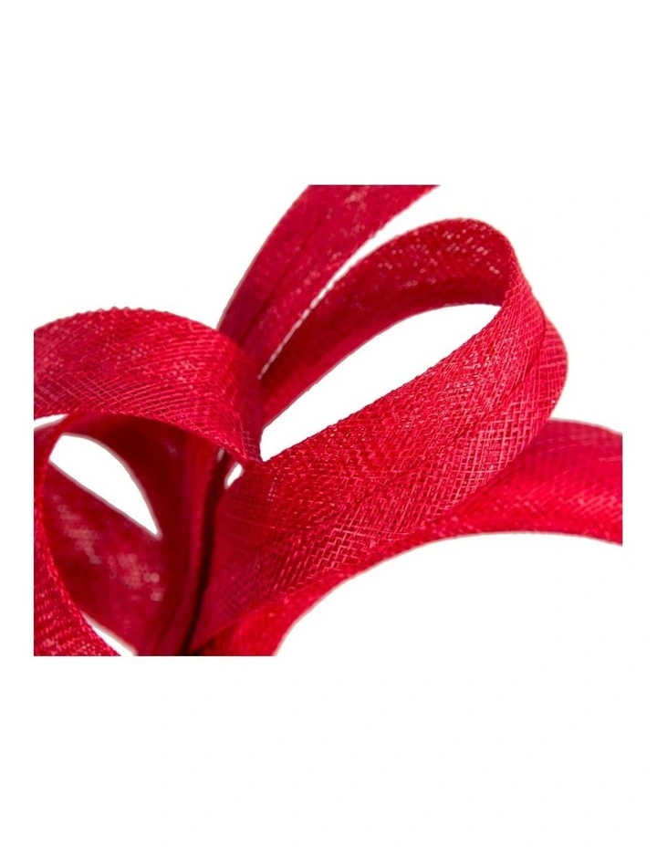 Max Alexander sculpted red sinamay bow headband MA976R image 3
