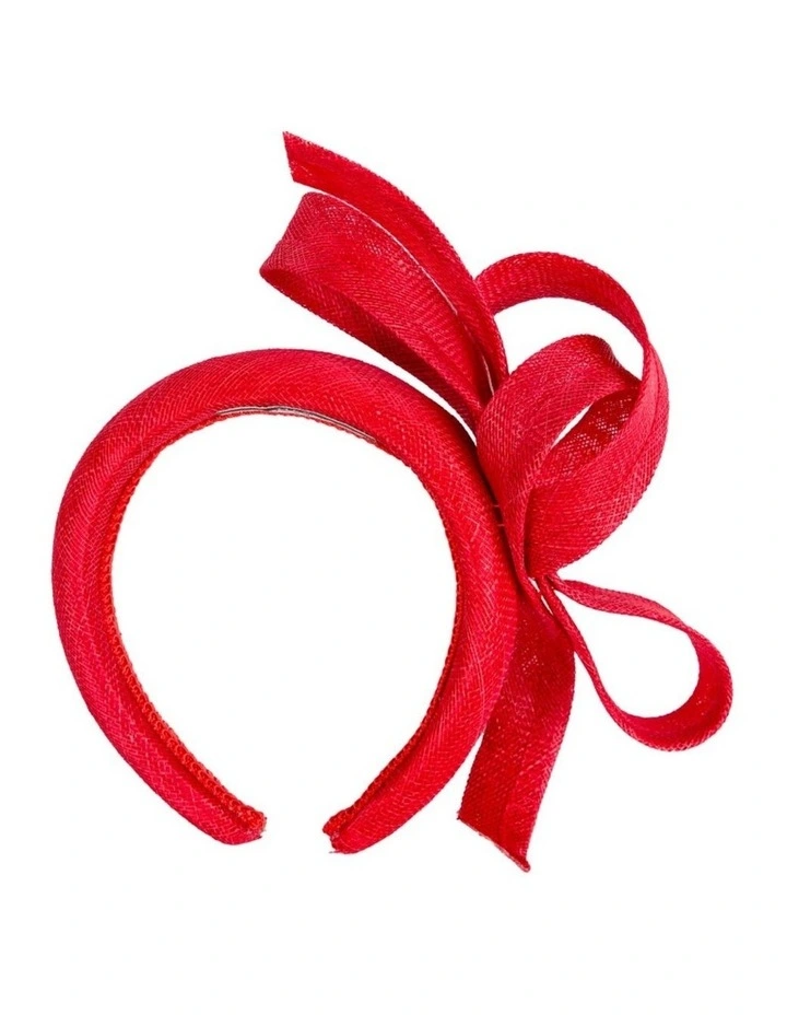 Max Alexander sculpted red sinamay bow headband MA976R image 4