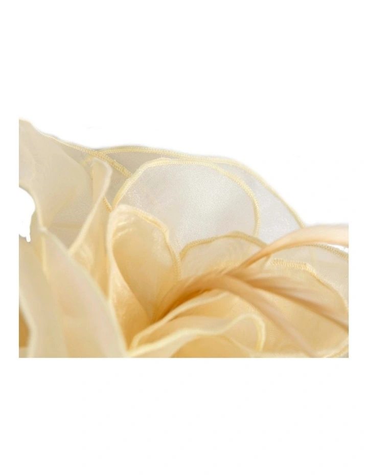 Max Alexander yellow and cream organza fascinator MA983YC image 3