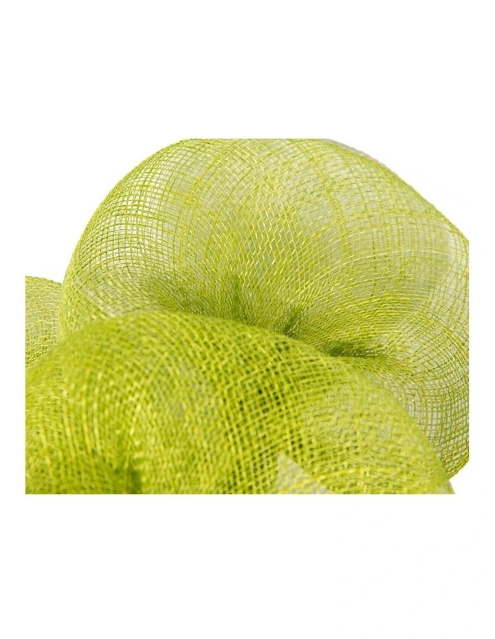 Max Alexander lime green sinamay flower fascinator MA918LM image 3