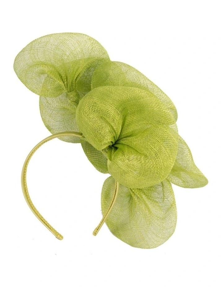 Max Alexander lime green sinamay flower fascinator MA918LM image 4