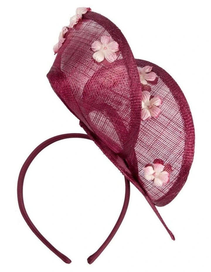 Max Alexander wine sinamay fascinator MA964W image 4