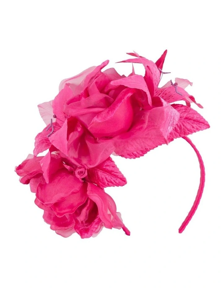 Max Alexander Large Fuchsia Flower Fascinator MA905F image 1