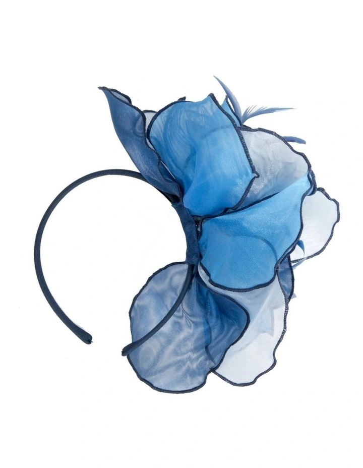 Max Alexander Blue Organza Flower Fascinator MA983BL image 4