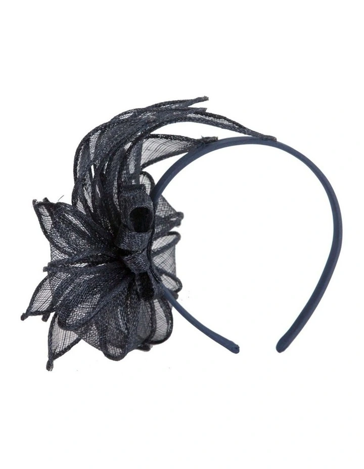 Max Alexander navy sinamay flower fascinator MA948N image 4