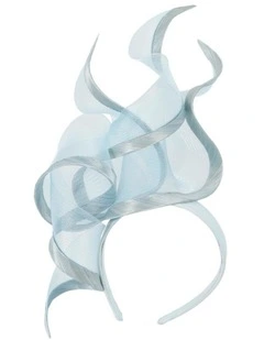 Bespoke light blue racing fascinator by Fillies Collection S253LBL