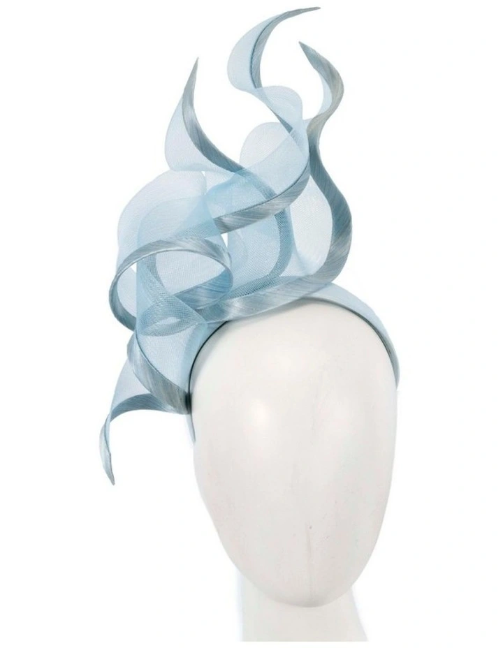 Bespoke light blue racing fascinator by Fillies Collection S253LBL image 2