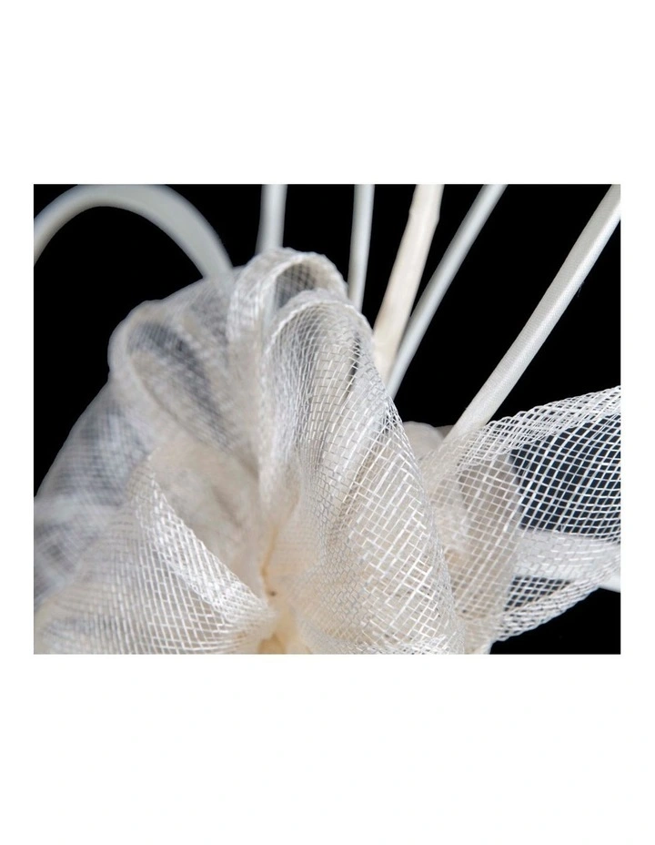 Max Alexander cream sinamay fascinator MA970C image 3
