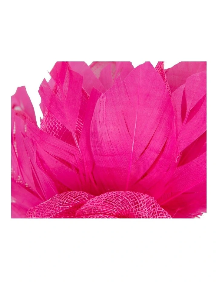 Max Alexander Fuchsia Feather Fascinator MA940F image 3