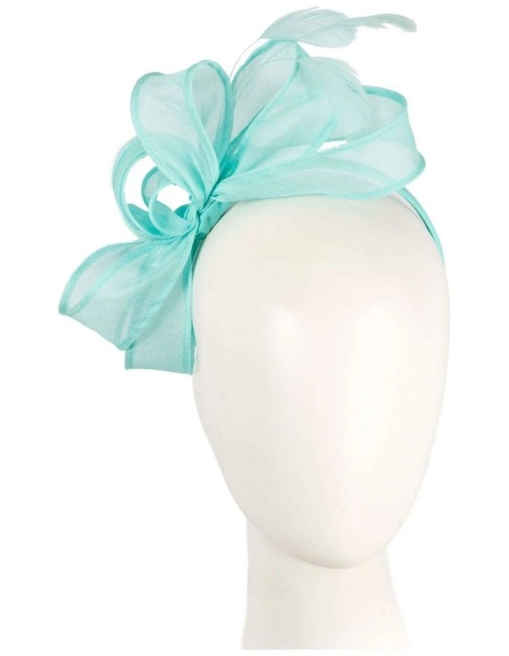 Max Alexander light blue organza fascinator MA956LBL image 2
