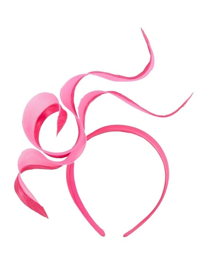 Fillies Collection Fuchsia Crinoline Fascinator with Silk Abaca Edge S343F image 1