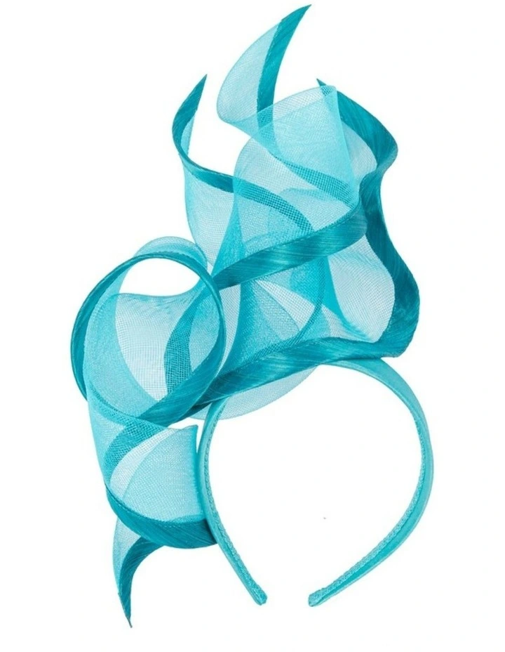 Bespoke turquoise racing fascinator by Fillies Collection S253T image 1