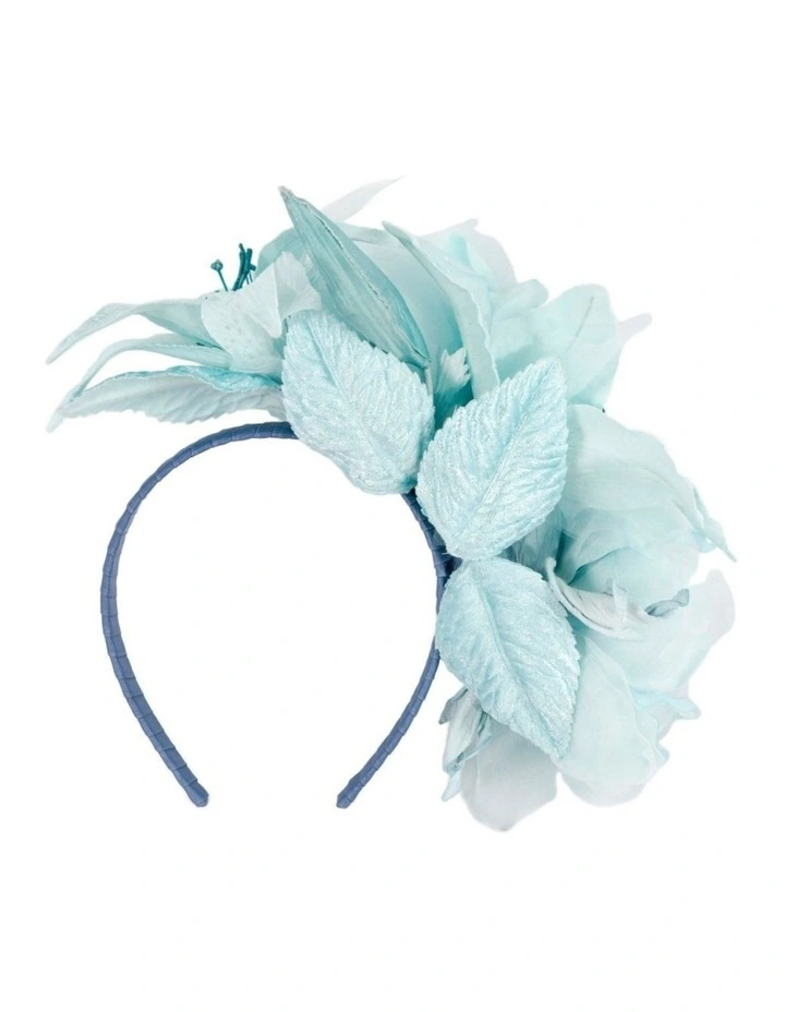 Max Alexander Large Blue Flower Fascinator MA905LBL image 4