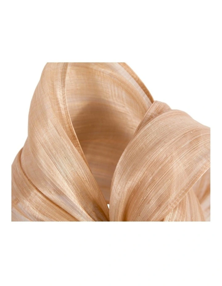 Fillies Collection Nude Silk Abaca Sculptural Bow Fascinator S347NU image 3