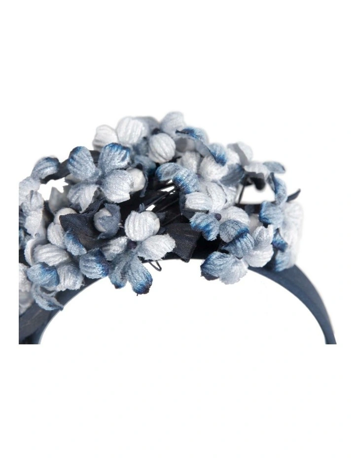 Max Alexander blue floral fascinator headband MA942BL image 3