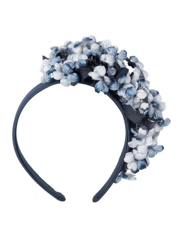 Max Alexander blue floral fascinator headband MA942BL image 4