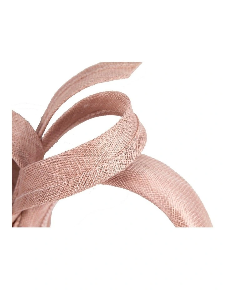 Max Alexander sculpted dusty pink sinamay bow headband MA976DP image 3