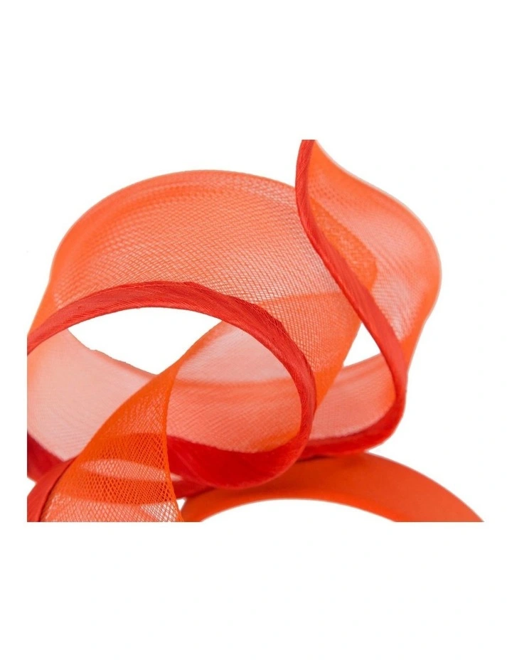 Fillies Collection sculptured orange racing fascinator S246OR image 3