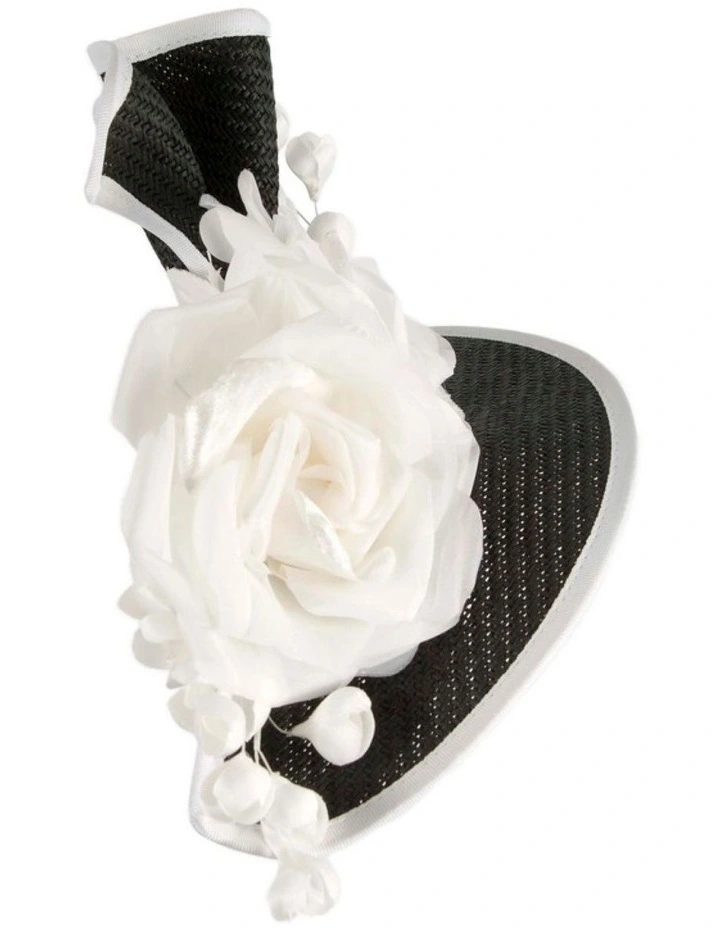 Black & White racing fascinator by Fillies Collection S315BW image 4