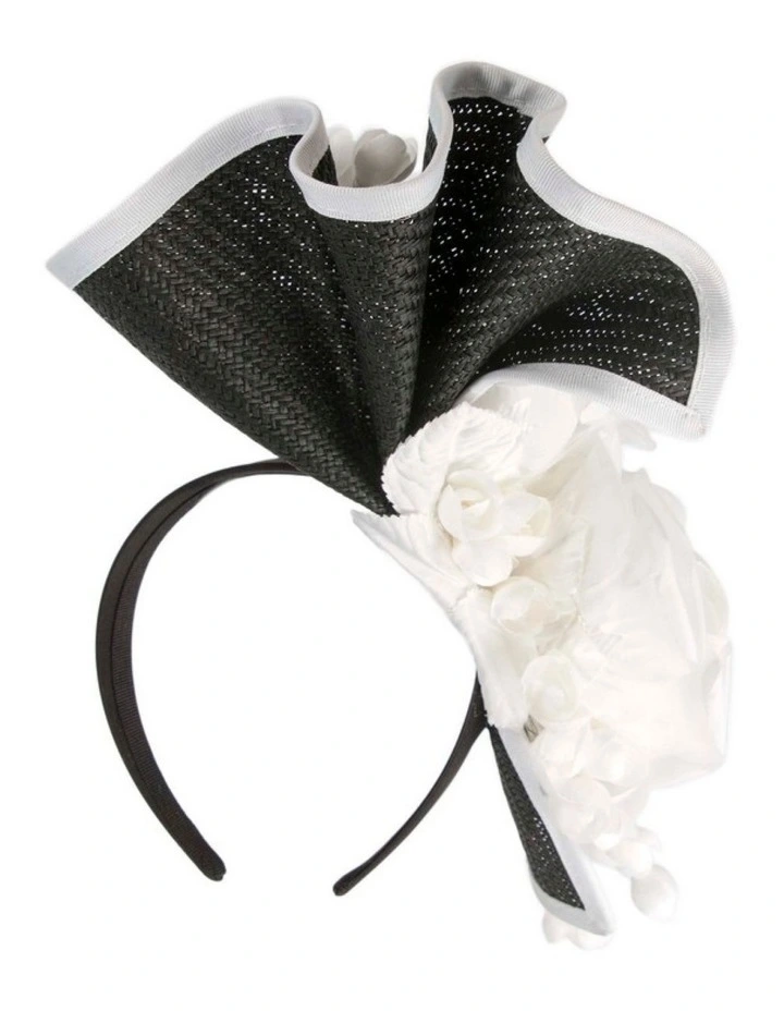 Black & White racing fascinator by Fillies Collection S315BW image 6