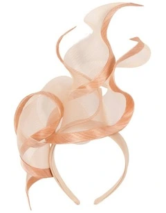 Bespoke nude racing fascinator by Fillies Collection S253NU