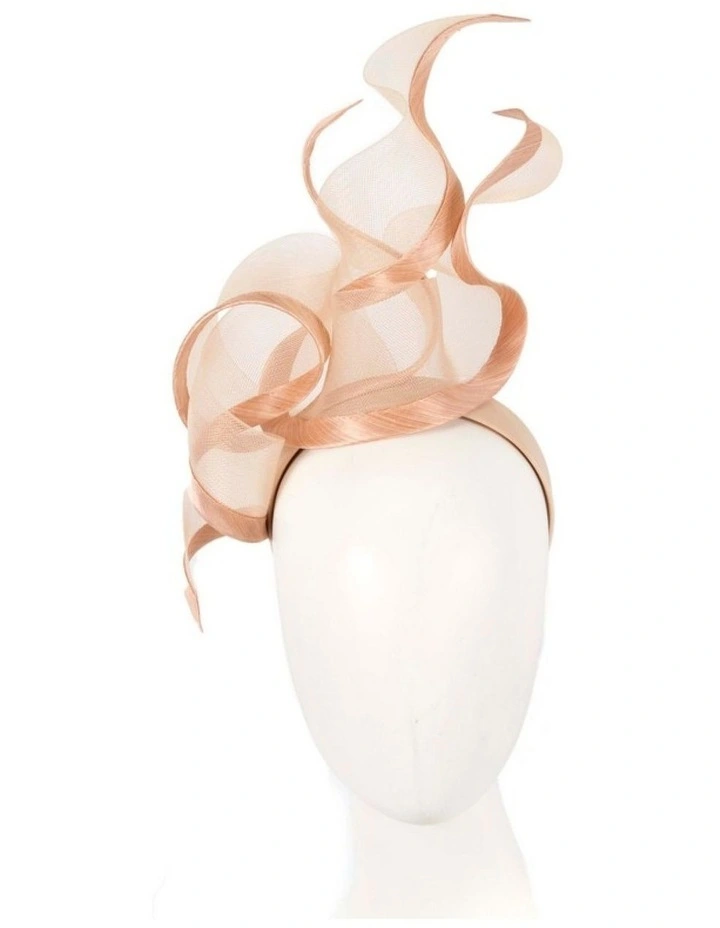 Bespoke nude racing fascinator by Fillies Collection S253NU image 2