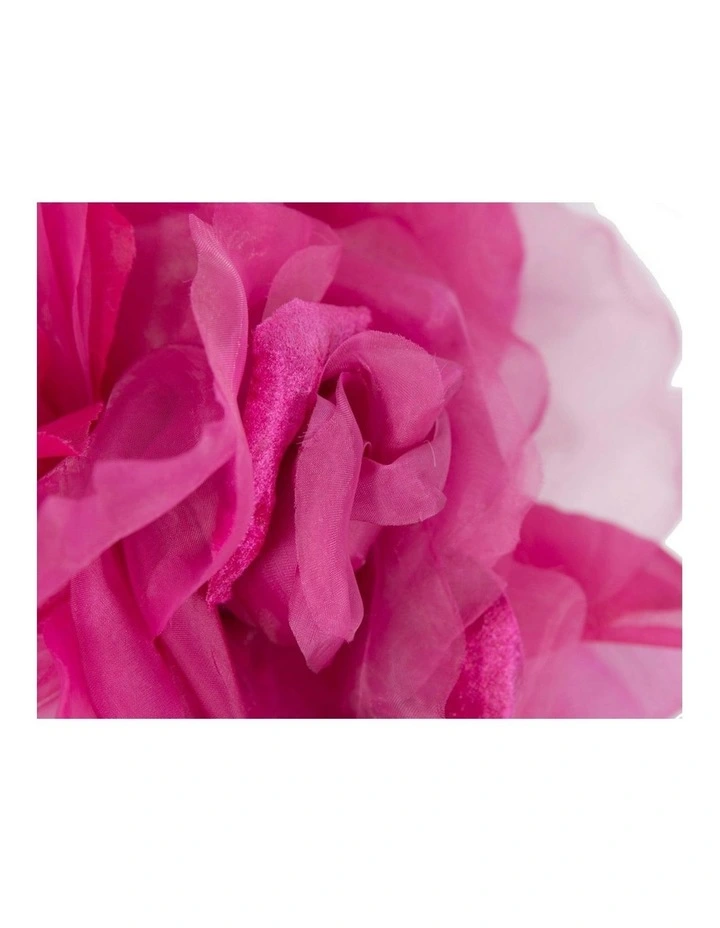 Fillies Collection large fuchsia silk flower fascinator S260F image 3