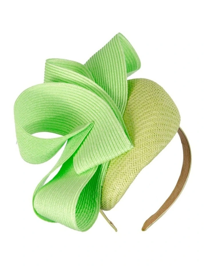 Lime green pillbox fascinator by Fillies Collection S286LM image 1