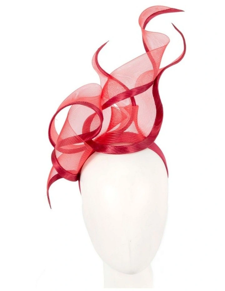 Bespoke red racing fascinator by Fillies Collection S253R image 2
