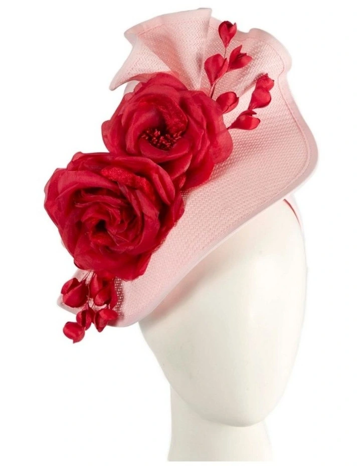 Pink and Red Racing Fascinator by Fillies Collection S315PIR image 2