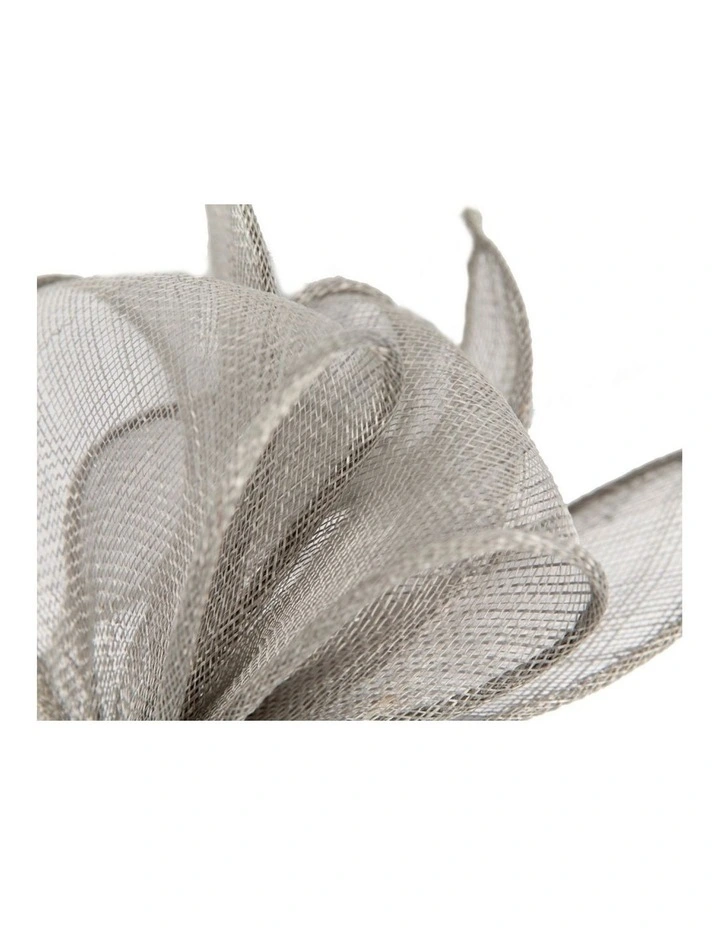 Max Alexander silver sinamay bow fascinator MA950S image 3