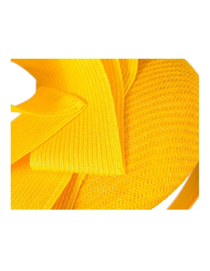 Yellow pillbox fascinator by Fillies Collection S286 S286Y image 5