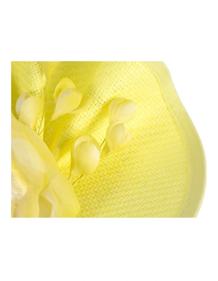 Fillies Collection fluro yellow racing fascinator S315FY image 3