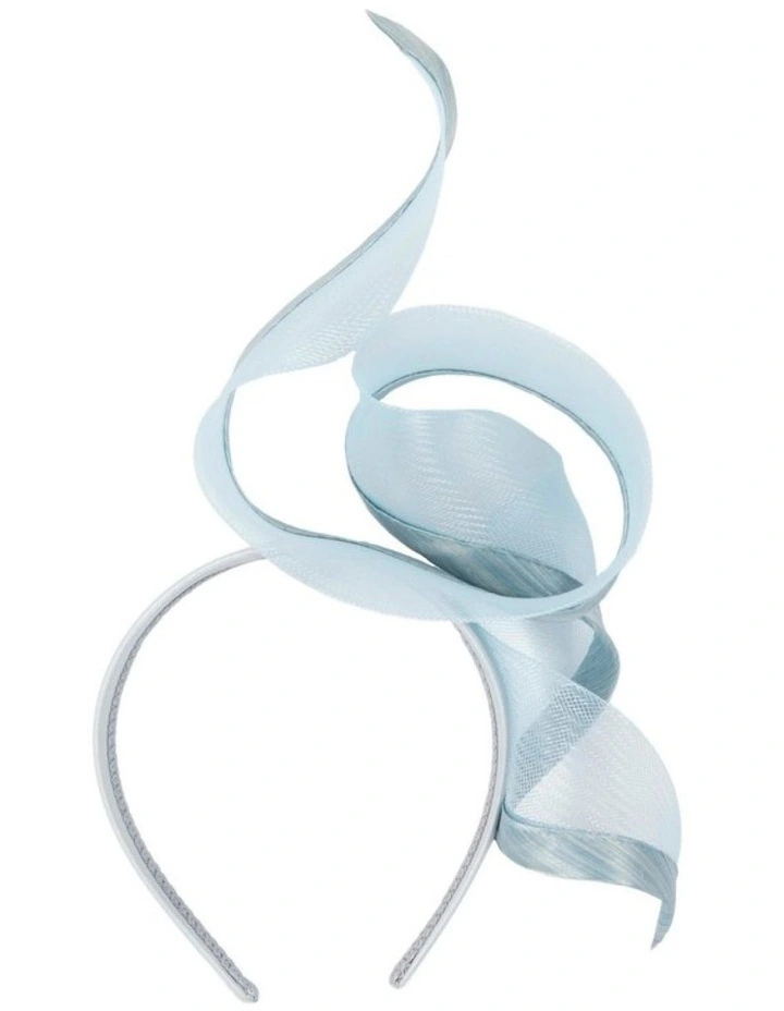 Sculptured light blue racing fascinator by Fillies Collection S246LBL image 4