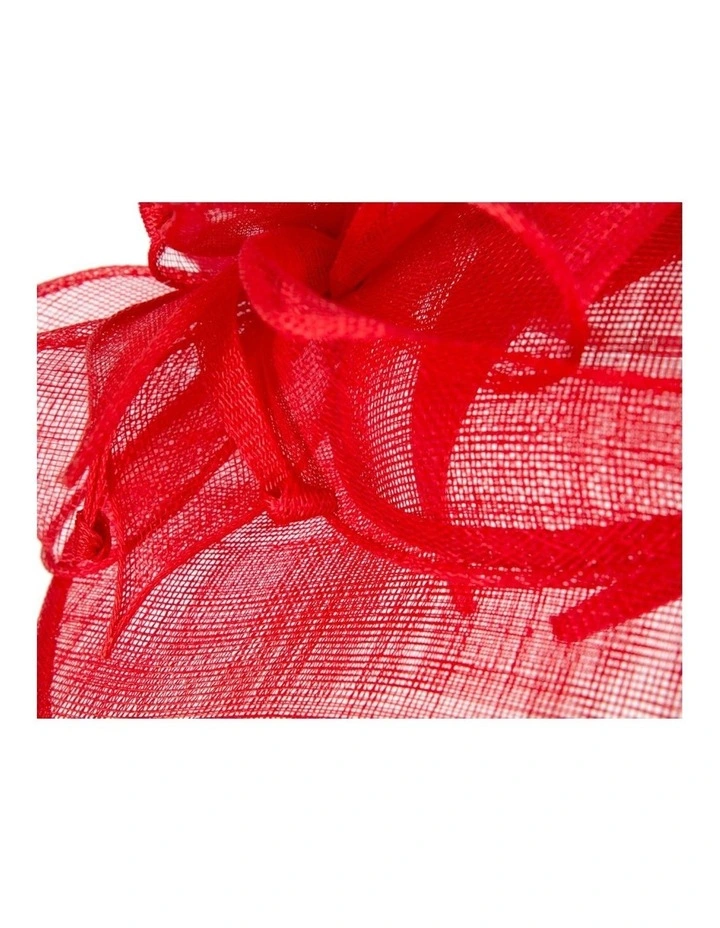 Max Alexander red sinamay fascinator MA903R image 4