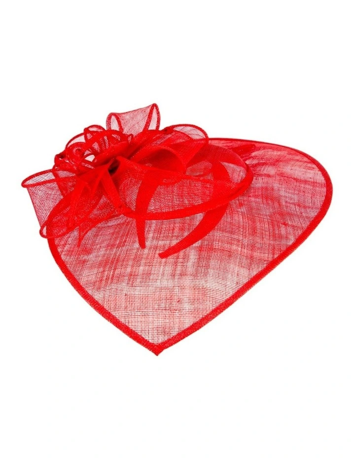 Max Alexander red sinamay fascinator MA903R image 5
